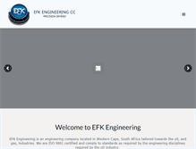 Tablet Screenshot of efk-engineering.com